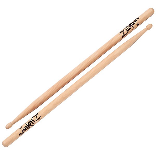5BWN Hickory Series 5B Wood Tip Drum Sticks