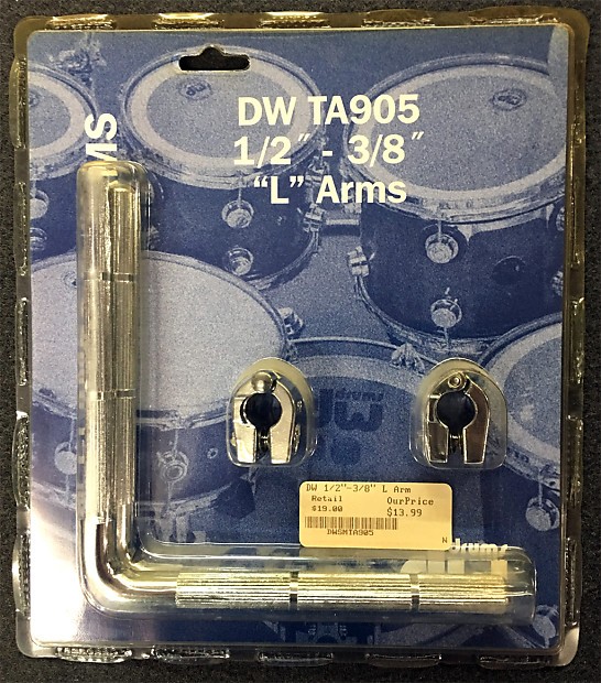 DWSMTA905 .5" to 9.5mm L-Arm Tom Mount with Memory Lock