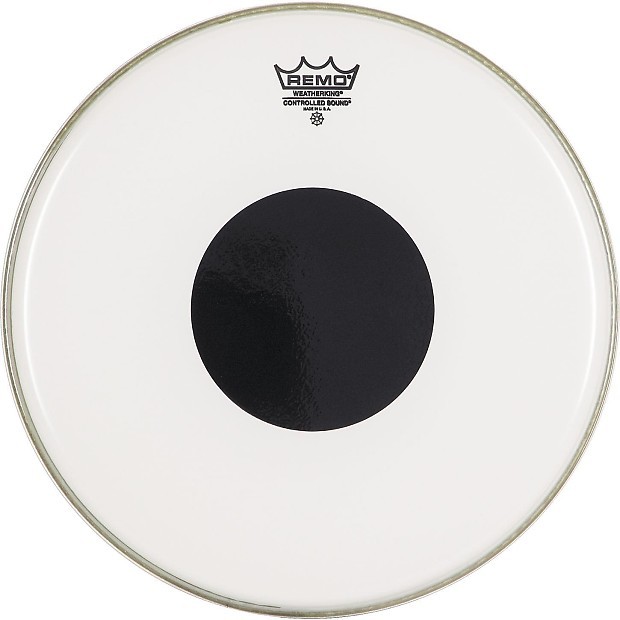 Controlled Sound Top Black Dot Drum Head 16"