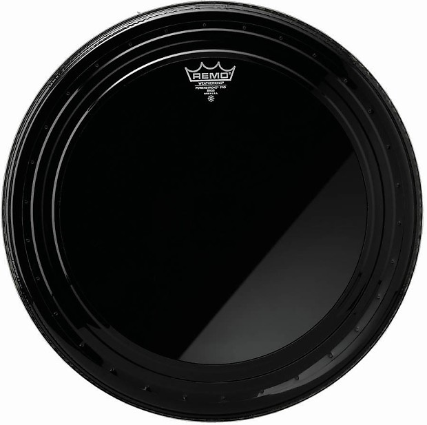 Powerstroke Pro Ebony Bass Drum Head 22"