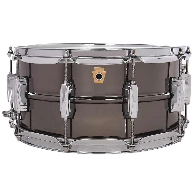 LB417 Black Beauty 6.5x14" 10-Lug Brass Snare Drum